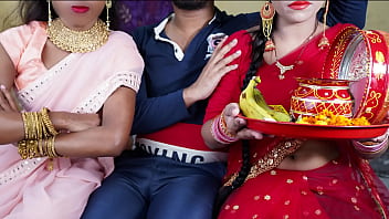 Gairah Malam Karwa Chauth: Ranjang Panas Cewek India Yang Menggairahkan