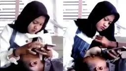 Gadis Berjilbab Mengisap Susu Pacar Di Warung Kopi