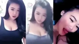 Gaun Tanktop Hitam Yang Menggoda Dan Membakar Nafsu