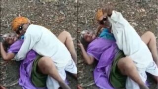 Pasangan Tua Rajasthani Bercinta Liar Di Alam Terbuka Dalam Video Mesum Desi