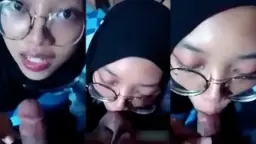 Jilbab Mengulum Batang Penuh Kenikmatan