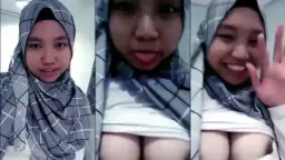 Cewek Hijab Abg Montok Mainin Payudara