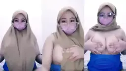 Ukhti Hijab Coklat Sengaja Buka Jilbab, Pamer Susu Montok Bikin Ngilu