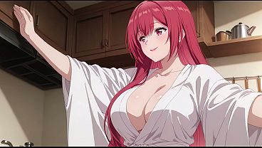 Anak Tiri Pulang Cepet, Lihat Istri Bokap Masak Cuma Pakai Jubah Tipis. Kureha Enomoto Cosplay Bokep (ai-generated).