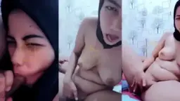 Jilbab Hitam Colmek Di Depan Suami, Biar Lihat Istri Sendiri Makin Basah