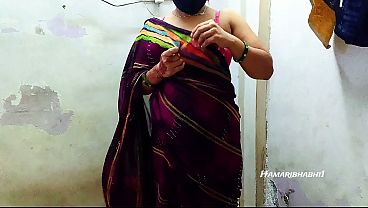 Bikin Mampus! Bini Orang Pake Saree Panas, Ngewe Sampai Njerit.